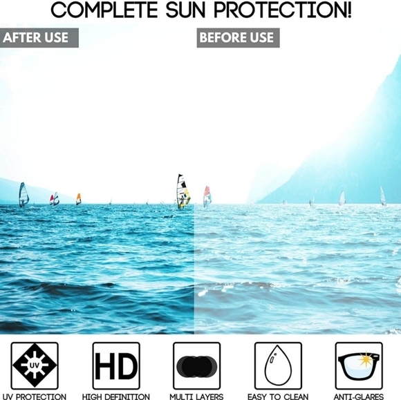 Edge I-Wear Natural Bamboo Sunglasses Semi-Rimless - Picture 4 of 4